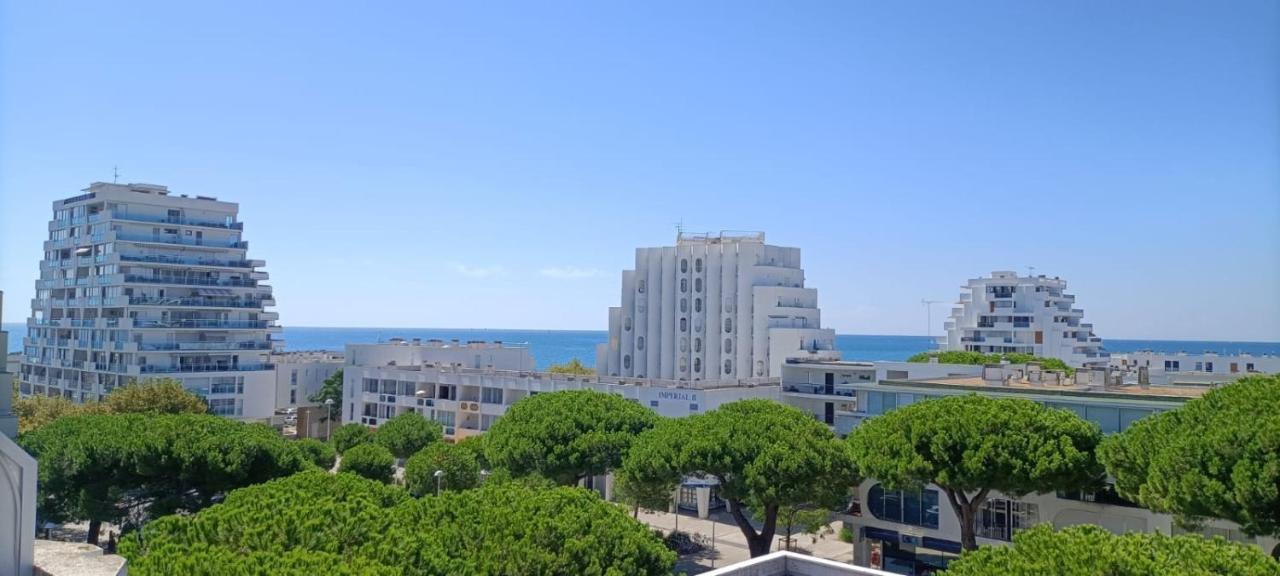Le Semaphore - Studio Climatise, Grande Terrasse Vue Mer - Parking, Wifi La Grande-Motte Kültér fotó