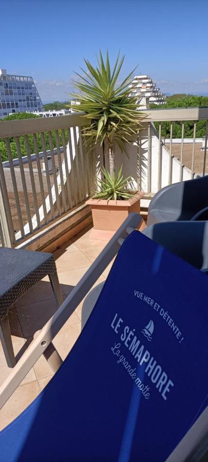 Le Semaphore - Studio Climatise, Grande Terrasse Vue Mer - Parking, Wifi La Grande-Motte Kültér fotó